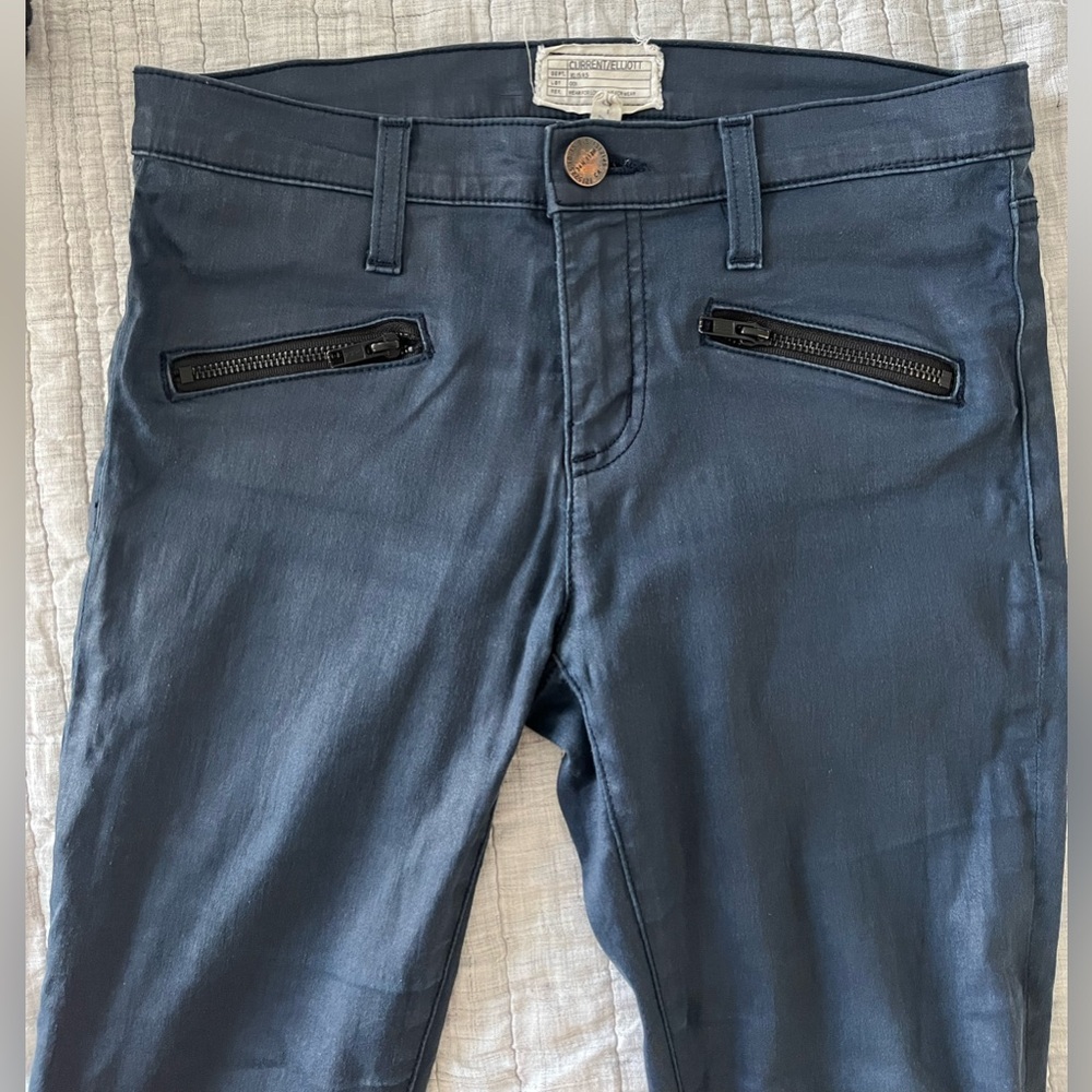 Current Elliott The Soho Zip Stiletto Pants - Picture 5 of 9